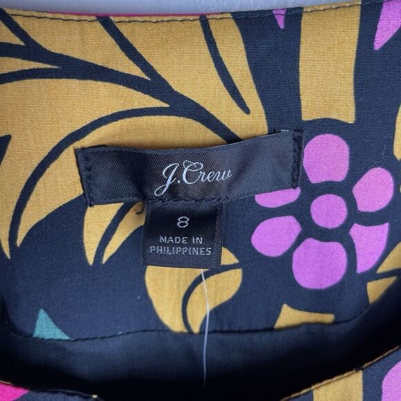 J.CREW Ratti Dress Women 8 Tiered Popover NEW Long Sleeve Floral Cotton AC879 - Picture 12 of 16